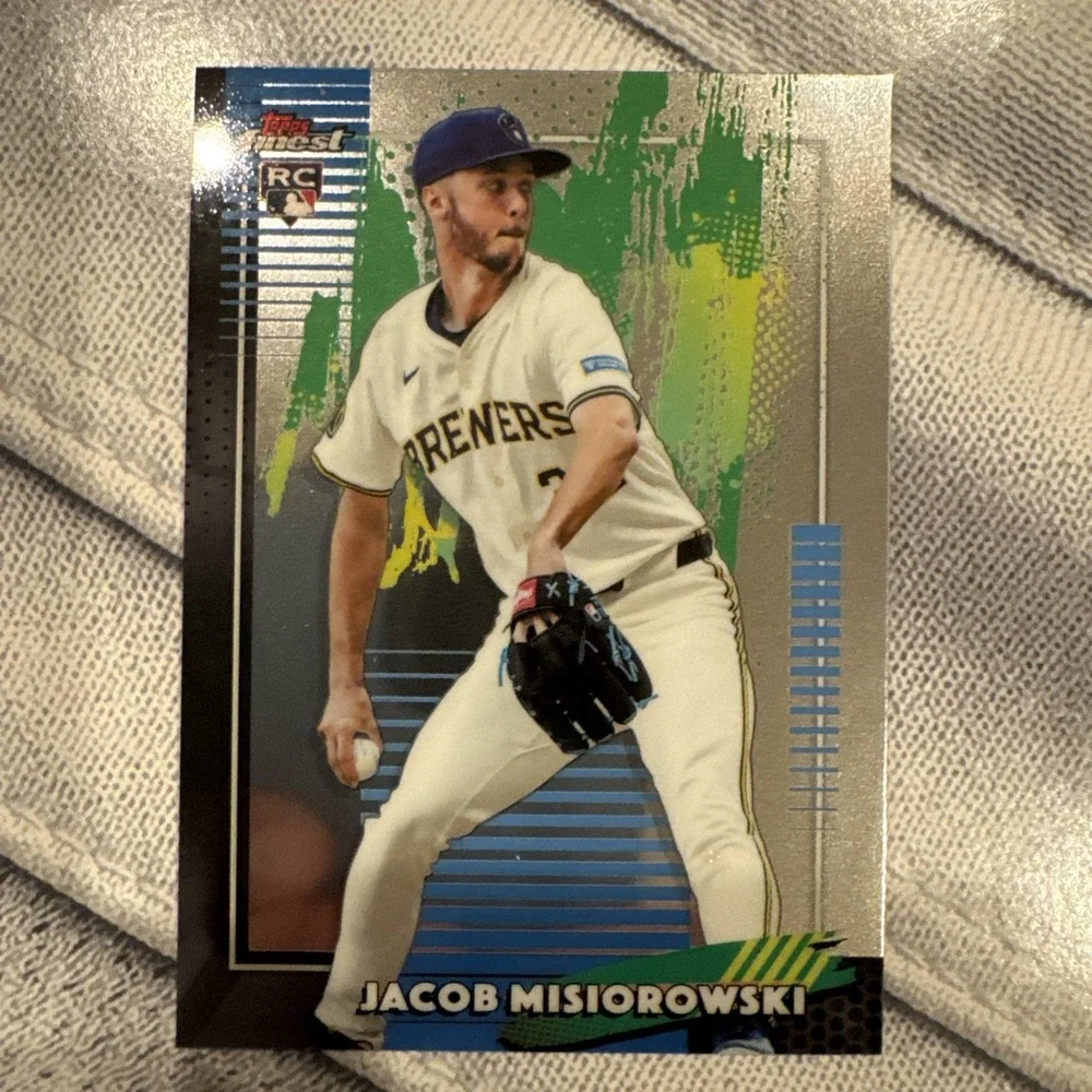 Jacob Misiorowski 2026 Topps Finest #82 Common RC Brewers